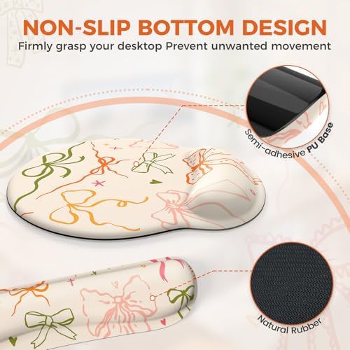iCasso Desk Pad Mat, Large Mouse Pad and Keyboard Wrist Rest Set - Image 6