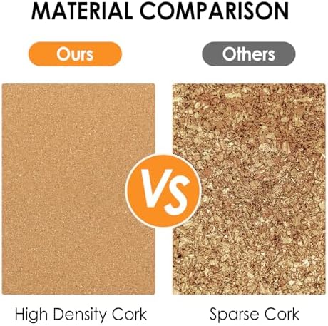 MaxGear 60" x 48" Large Cork Board for Wall, 20 Pack 12" x 12" Tiles - Image 6