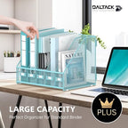 DALTACK 5-Slot Magazine File Holder, Metal Binder Holder, Blue - Image 2