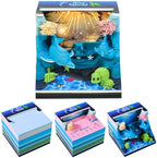 3D Calendar 2027, 3D Memo Pad Art Sticky Notes, Time Piece Calendar 2027, Creative Weekly Notepad with Light, Paper Carving Art Desktop Gift for Christmas Birthday Anniversaries (Sea World 2027) by Banigic