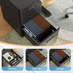 DEVAISE 3 Drawer Mobile File Cabinet, Fully Assembled Except Casters - Image 4