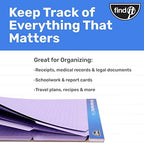 Find It File Folder Notepad, 72-Ct 3rd-Cut Tab Organizer Folders, Lavender - Image 5