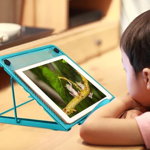 Foldable Light Box Stand Multifunction Skidding Prevented Tracing Holder 6 Angle Points Portable for Diamond Art Painting (Blue) - Image 2