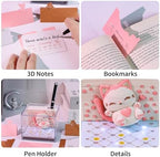 3D Calendar 2027, Desk Time Piece Calendar 2027,Tear-Away 3D Paper Art Notepad w LED Lights,Creative 3D Memo Artsy Pad Calendars, DIY Paper Carving Gift (Jumping Cat) - Image 6