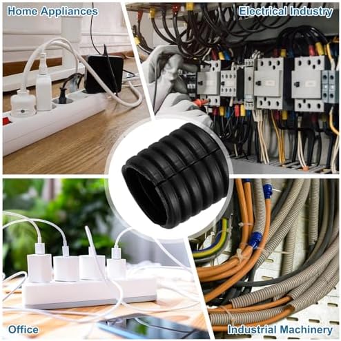 MECCANIXITY 1" 50ft Split Wire Loom Tubing w/Installation Tool Black - Image 6