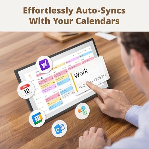 Digital Wall Calendar 15.6 Inch – Interactive Touch Screen Electronic Calendar & Smart Family Hub with Cross-Device Sync, Schedules Reminders, Chore Chart, Rewards & Photo Display - Image 4