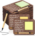 Kosiz 10 Set Wooden Sticky Note Holder Kit, Proud, Brown by Kosiz