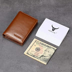 HISCOW Full Grain Leather Business Card Holder Case - Image 3