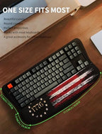 Ergonomic Wave Wrist Rest with Keyboard Stand, Cushioned Palm Rest, Comfortable Integrated Memory Foam for Natural Typing and Relieve Wrist Pain, US Flag - Image 6