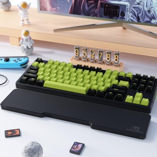 Acrylic Keyboard Wrist Rest - TENKEYLESS 80% Keyboard- Mechanical Keyboards Ergonomic Palm Rest for Computer Keyboard,Anti-Slip Base,Wrist Pad for Laptop,Office & Home-Easy Typing (Black) - Image 3