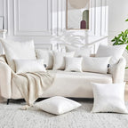 TOPGREEN Organic Feathers Down Euro Pillow Inserts 30x30, White - Image 2
