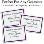 Signature Specialty Certificates, Purple Bold Foil Border, 50 Sheets - Image 4
