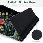 Wildflowers Mouse Pad, Large Desk Mat Extended Nature Botanical Aesthetic Deskpad, 4 PCS Non-Slip Rubber Base Computer Mouse Pads for Work, Game, Office, Home Decor Gifts I Floral Plants Books - Image 7