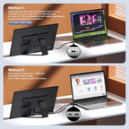 FLYTOCCA Portable Monitor, 16 Inch FHD 1200P, Horizontal/Vertical Monitor, Plug & Play, Built-in Speakers, Travel Monitor for Laptop with Premium Smart Cover - Image 5
