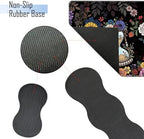 TGFEWYTJYJ Extended Gaming Mouse Pad,Memory Foam Ergonomic Keyboard Mouse Wrist Rest Support Set,Large Desk Mat with Stitched Edges,Non-Slip Base Mousepad Home Office,Flower Skull - Image 3