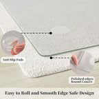 Glass Chair Mat 40" x 48" Tempered Glass Office Chair Mat - Image 4