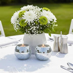 12 PCS Disco Ball Candle Holder, 6.6x4.9cm Disco Ball Party Decorations Multifunctional Discos Flower Vase for Wedding Centerpieces,Birthday,Office,Bedroom Decor - Image 4