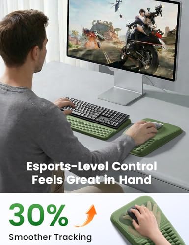 Vaydeer Keyboard Stand and Mouse Pad Set, Soft Memory Foam Wrist Rest - Image 4