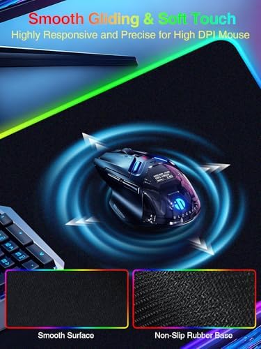 Wireless Charging Mouse Pad Gaming, 31.5"x15.8" Large Desk Mat, Waterproof - Image 6