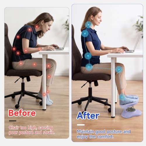 Under Desk Footrest, 11.4" x 7.9" Foot Rest for Desk (Purple) - Image 5