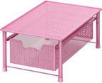 Simple Houseware Stackable Cabinet Basket Drawer Organizer, Pink by SimpleHouseware