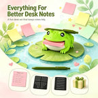 Note Toad Frog Shaped Sticky Note Holder, Desk Organizer (2PCS) - Image 2