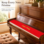 Personalized Piano Keyboard Cover, Vintage Custom Name 88 Keys Dust Cover - Image 6