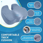 BlissTrends Thick Seat Cushion for Office Chair & Car Seat, XL, LightBlue - Image 4