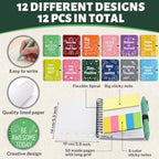 Sprial Notebooks with Pens Bulk, 24 Pack, 5.5 x 4.7 Inch, Colorful - Image 4