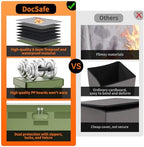 DocSafe 5200°F Fireproof Document Box with Lock,Heat Insulated File Organizer Storage with Pockets,Collapsible Portable Home Office File Safe Box with Handle for Hanging Letter/Legal Folders, Green - Image 5