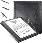 E NET-CASE Case for Kindle Scribe 10.2 inch 2024 & 2022 Released, Multi-Viewing 360 Degree Rotating Cover with Stand, Auto Sleep/Wake with Pen Holder, (Black) by ENET-CASE
