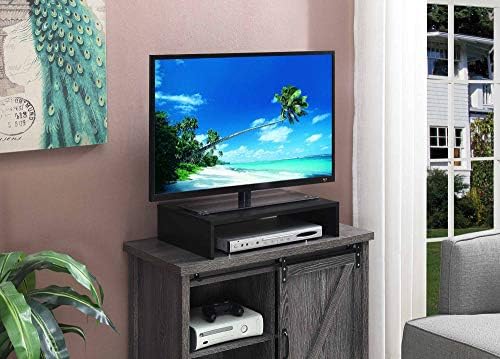 Convenience Concepts 121041CH Designs2Go Small TV/Monitor Riser for TVs up to 26" Small TV/Monitor Riser Small, Black - Image 2