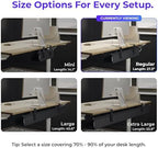 Ascrono Original Under Desk Cable Management Tray, Black, 27.3" - Image 4