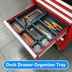 68PCS Tool Box Organizer, 5 Size Toolbox Drawer Organizer Tray, Desk Drawer Organizers, Garage Organization for Tool Chest Workbench Small Parts Widget - Image 3