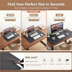 1.6mm Thick Leather 12x48 Inch Non-Slip Mat, Waterproof Countertop Protector, Kitchen Appliance Runner/Narrow Console Topper, Obsidian Black - Image 7