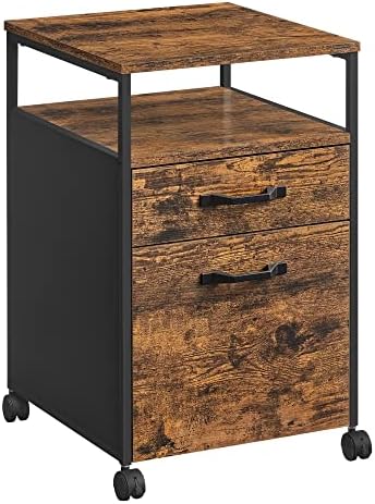 VASAGLE 2 Drawer File Cabinet, Rolling Printer Stand by VASAGLEbySONGMICSHOME
