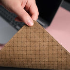 Jersey Genuine Calfskin Leather Desk Pad, Office Desk Mat with Non-Slip Bottom, Smooth Surface for Mouse & Keyboard, Desk Protector (36x19 inches) (Pink) - Image 4