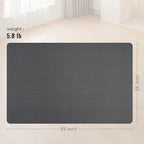 Office Chair Mat for Hard Floors,36"x55" Anti-Slip Waterproof Hardwood Floor Chair Mat,Heavy Duty Floor Protector Rolling Chairs for Home Office(Grey) - Image 5