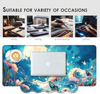 Large Keyboard Mouse Pad Set, Extended Mouse Pad+Keyboard Wrist Rest Support, Memory Foam Ergonomic Easy Typing, 4Pcs (31.5×11.8 in) Desk Pad Set for Office Home,Flowers and Butterflies - Image 7