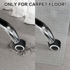 Office Chair Mat for Carpet Floors, 47" x 59" Clear Desk Chair Mats for Low Pile Carpeted Protector, Sturdy PVC Computer Chair Mats Anti-Slip and Easy to Clean for Home & Office - Image 2