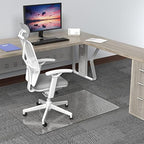 Amyracel Office Chair Mat, 48" x 30" Easy Glide Plastic Floor Mat, Clear Computer Desk Chair Mat for Low Pile Carpeted Floors - Image 2