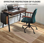 SALLOUS Clear Chair Mat, 47"x36" Office Chair Mat for Hard Floors, Vinyl Desk Chair Mat Protector for Hard Surface (Clear) - Image 3