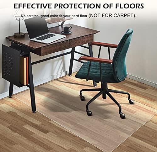 SALLOUS Clear Chair Mat, 47"x36" Office Chair Mat for Hard Floors, Vinyl Desk Chair Mat Protector for Hard Surface (Clear) - Image 3