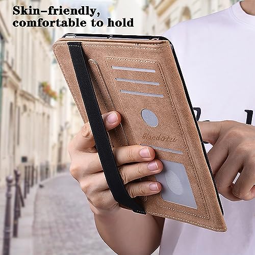 Case for Amazon Fire HD 8 / Fire HD 8 Plus (12th/10th Generation,2024/2022/2020), Folio Stand PU Leather Wallet Cover with Elastic Band & Card Slots for Fire HD 8 Tablet 8 Inch - Watercolor - Image 6