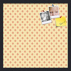 PinPix 20x20 inch Cork Bulletin Board. This Decorative Framed Pin Board Comes with Diamonds in Red and Yellow Design and Satin Black. Ideal for Home, Office Decor or School (PinPix-333) by PinPixBulletinBoards