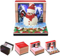 3D Calendar 2027, Desk Time Piece Calendar 2027,Tear-Away 3D Paper Art Notepad w LED Lights,Creative 3D Memo Artsy Pad Calendars, DIY Paper Carving Gift (Christmas Snowman) by Ksgolif