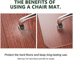 FuturHydro Office Chair Mat for Hardwood Floor, 36" x 48" Clear Computer Chair Mats, Plastic Rolling Chair Mat for Office, Home and Gaming Floors (Rectangle) - Image 4