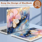 CISSOOK Case for MacBook Air 15 inch M5 M4 M3 M2 2026 2025 2024 2023 Flower - Image 5