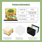 3D Calendar 2027,3D Time Piece Calendar 2027 With LED Lights,3D Art Calendar Memo Pad 2027,Blossom Grove Island Desktop Decoration,Tear-Away 3D Paper Art Notepad w LED Lights,Christmas Gift,New Year Gift (Blossom Grove Island(Emerald Green)) - Image 3