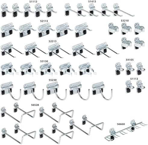 Triton Products LockHook Steel Pegboard Hook Assortment Kit - 46 Piece - Image 2